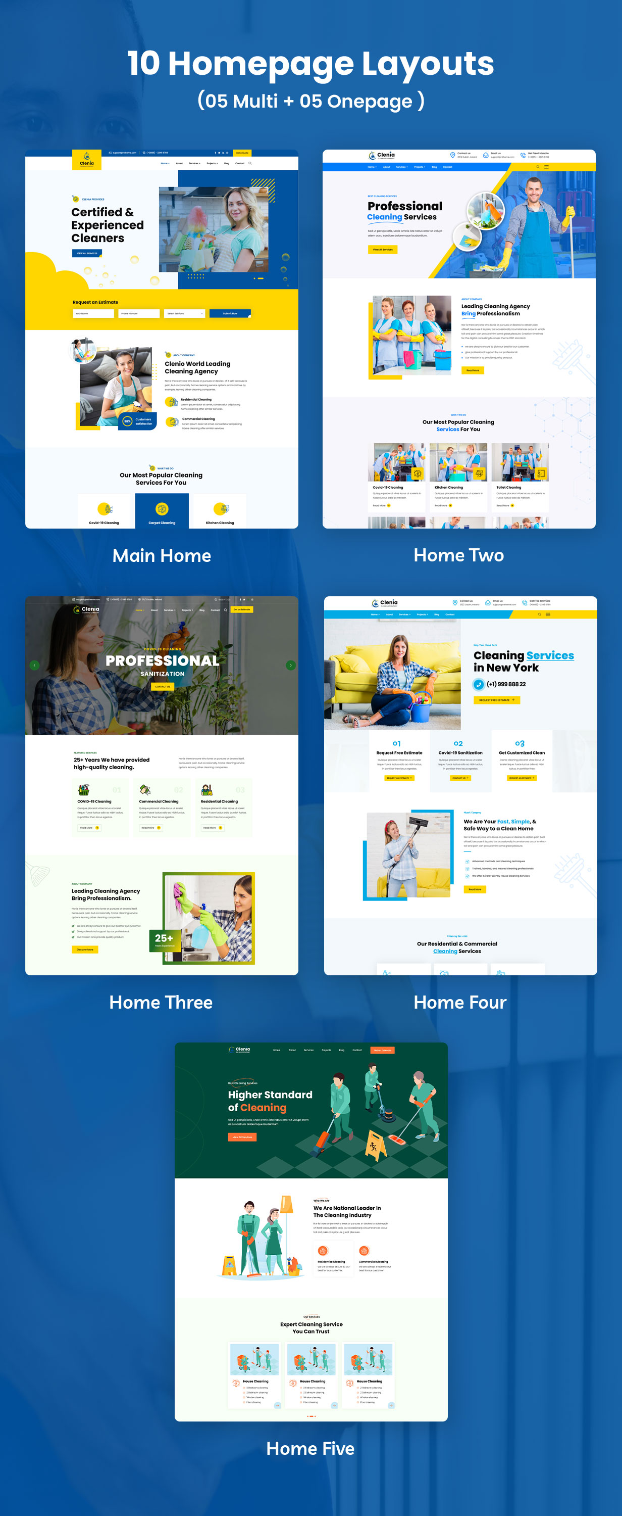 Clenia - Cleaning Services HTML Template