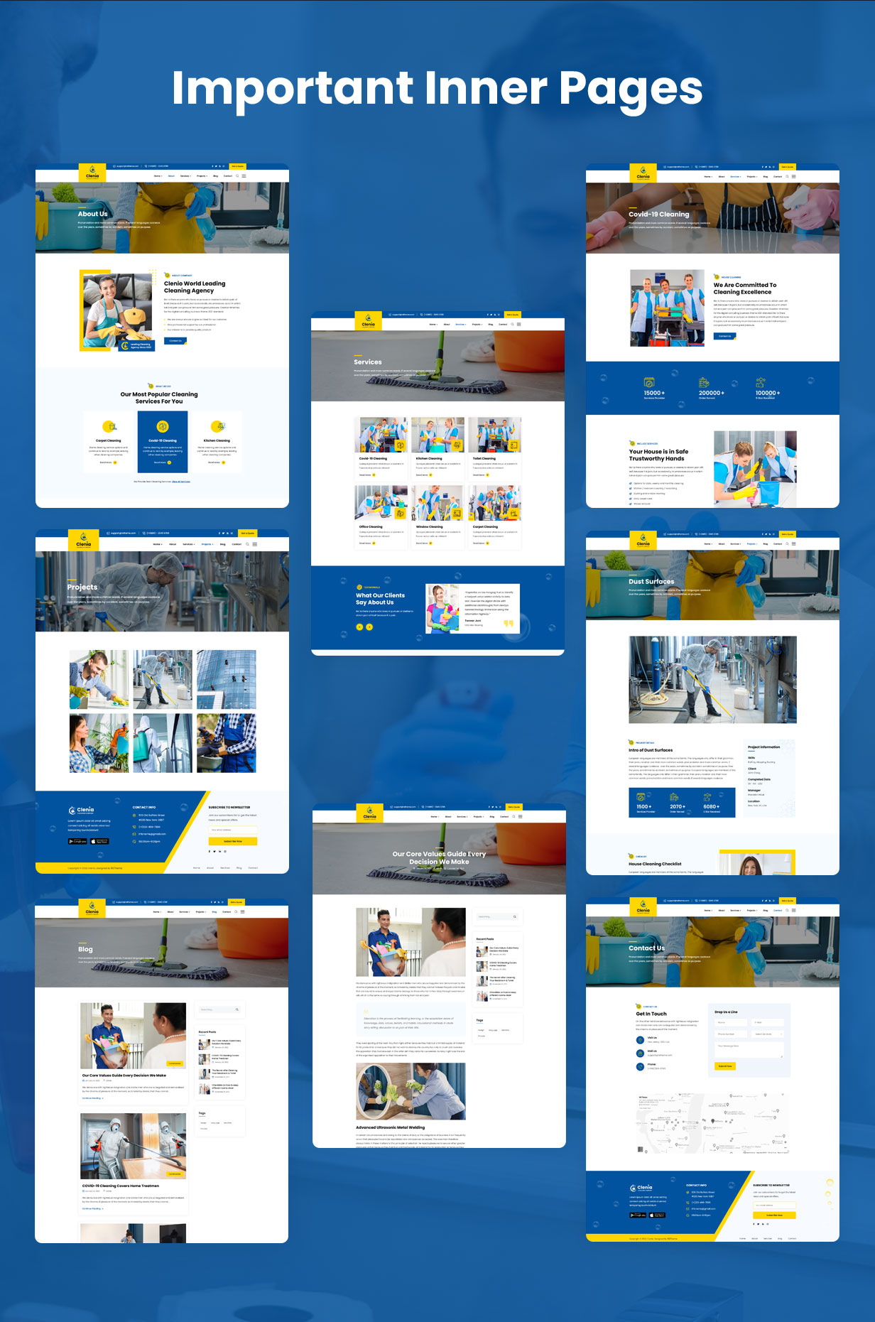 Clenia - Cleaning Services HTML Template