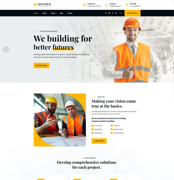 Konstruk - Construction HTML Template