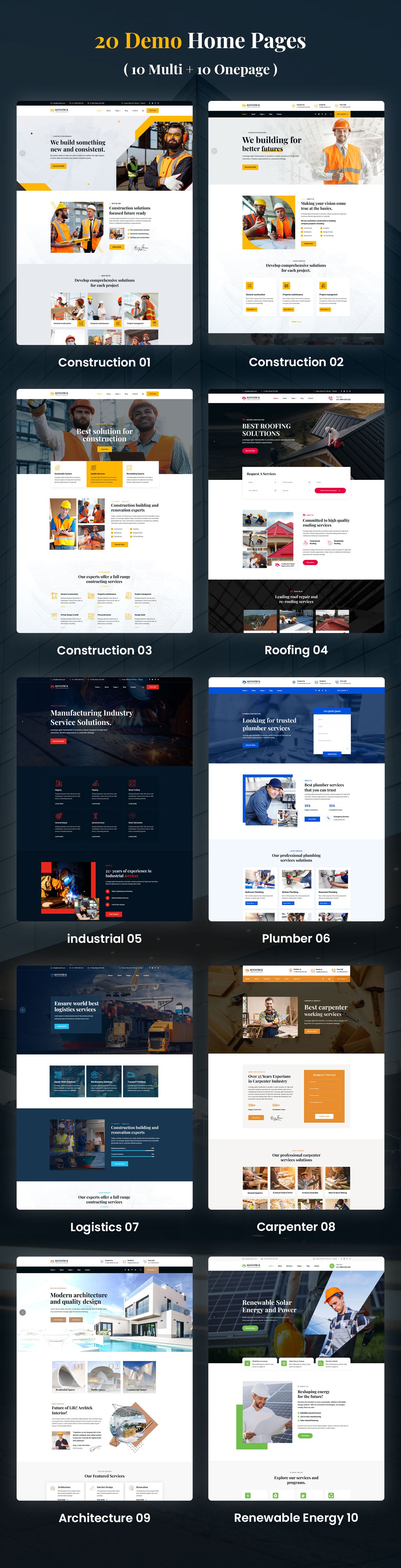 Konstruk - Construction HTML Template