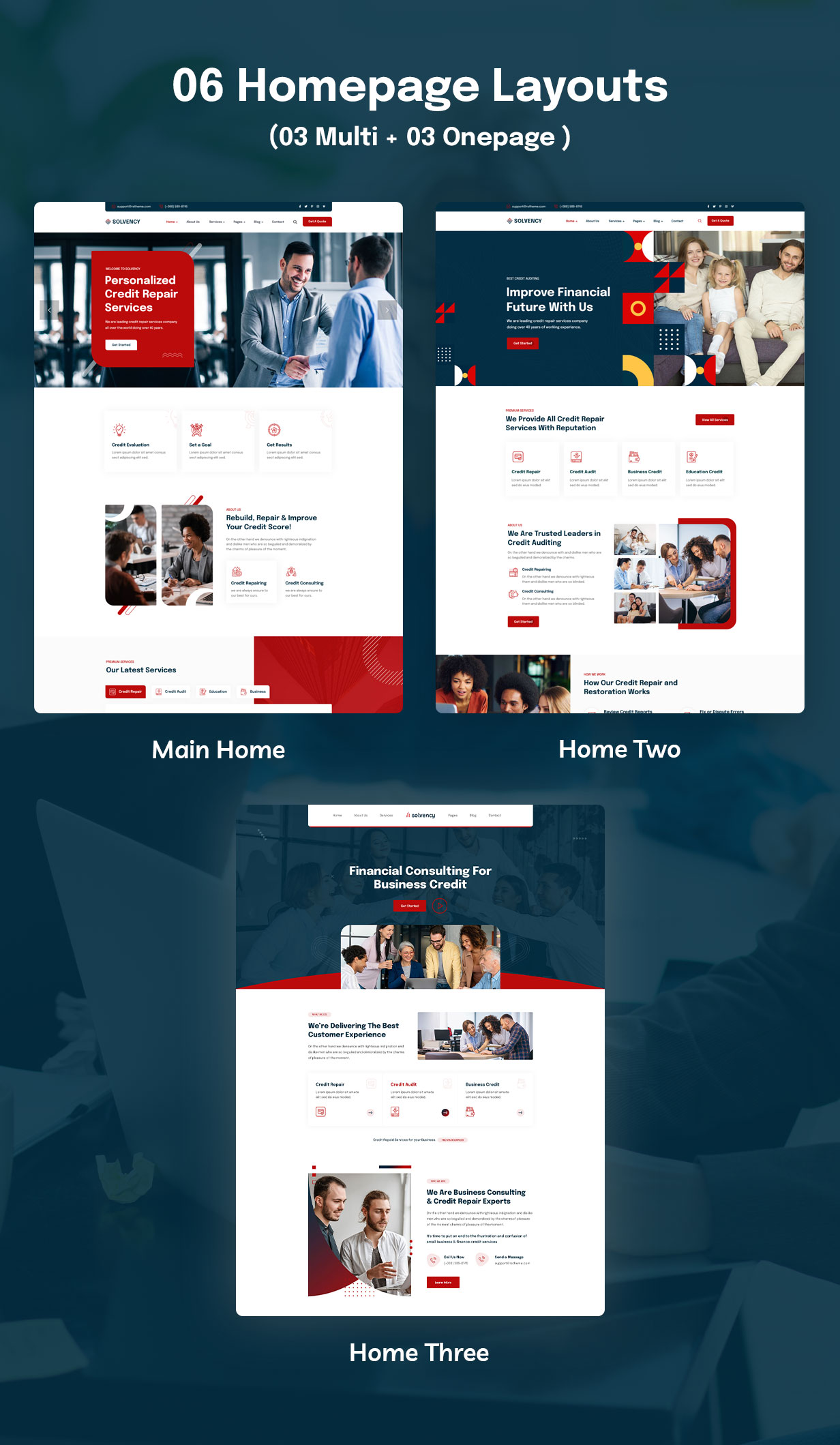 Solvency - Finance & Credit Repair HTML Template