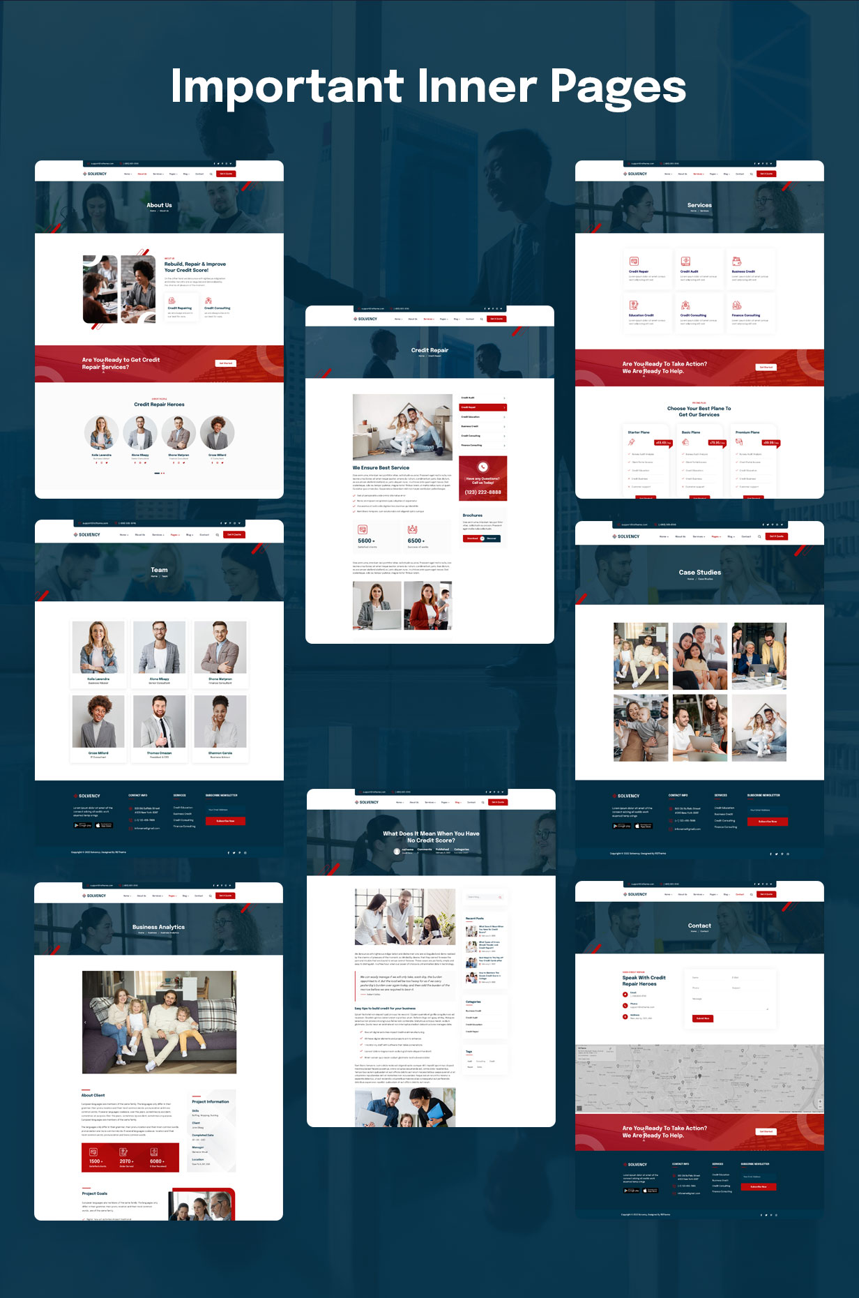 Solvency - Finance & Credit Repair HTML Template